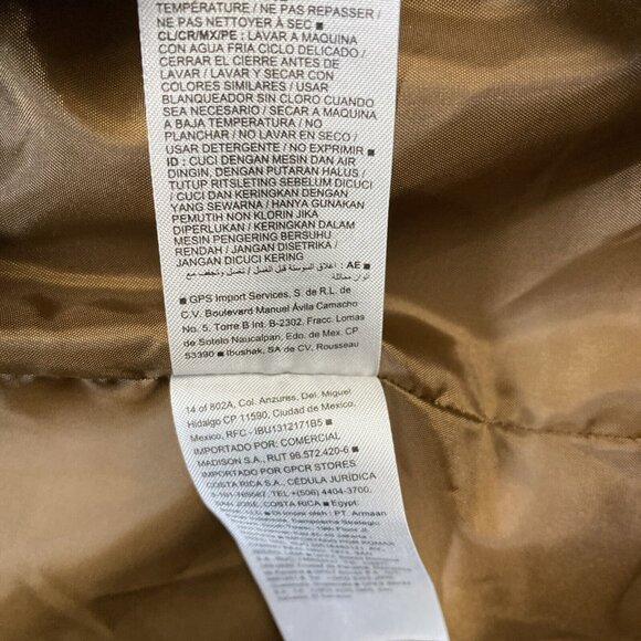 Old Navy Hooded‎ Utility Jacket Women's XS Brown Faux Fur Lining Winter Coat EUC - Picture 10 of 13